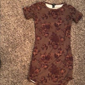 Brown floral dress!